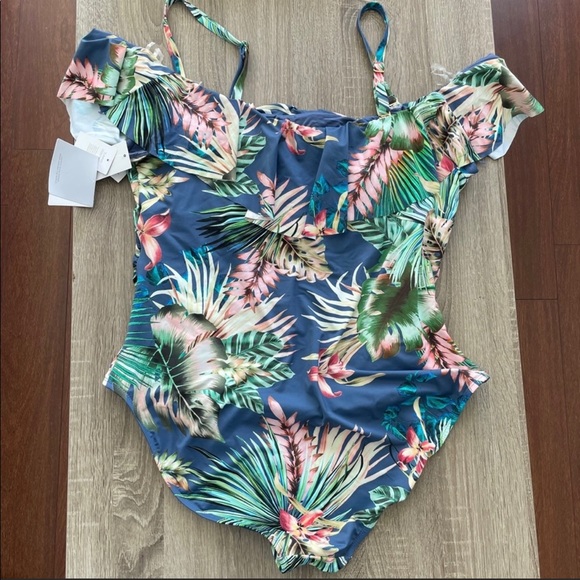 La Blanca swimwear Floral Off The Shoulder NWT - Picture 5 of 5